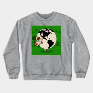 Let there be Moo Earth Crewneck Sweatshirt